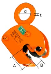 縦つり専用クランプ/品番 WPBD-1/2